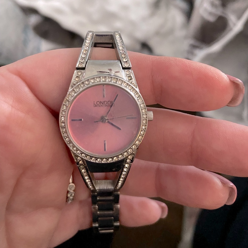 London Underground Pink Face Women’s Watch Model #171230